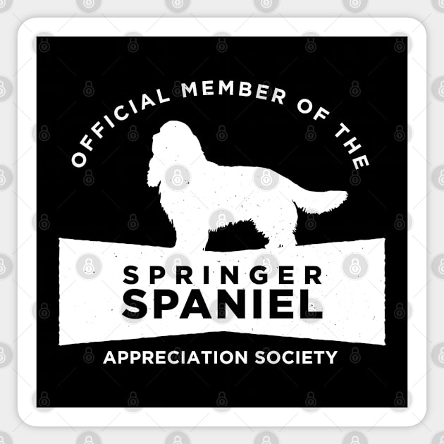 Springer Spaniel Appreciation Society Sticker by Rumble Dog Tees